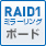 RAID1（ミラーリング）　RAIDボード